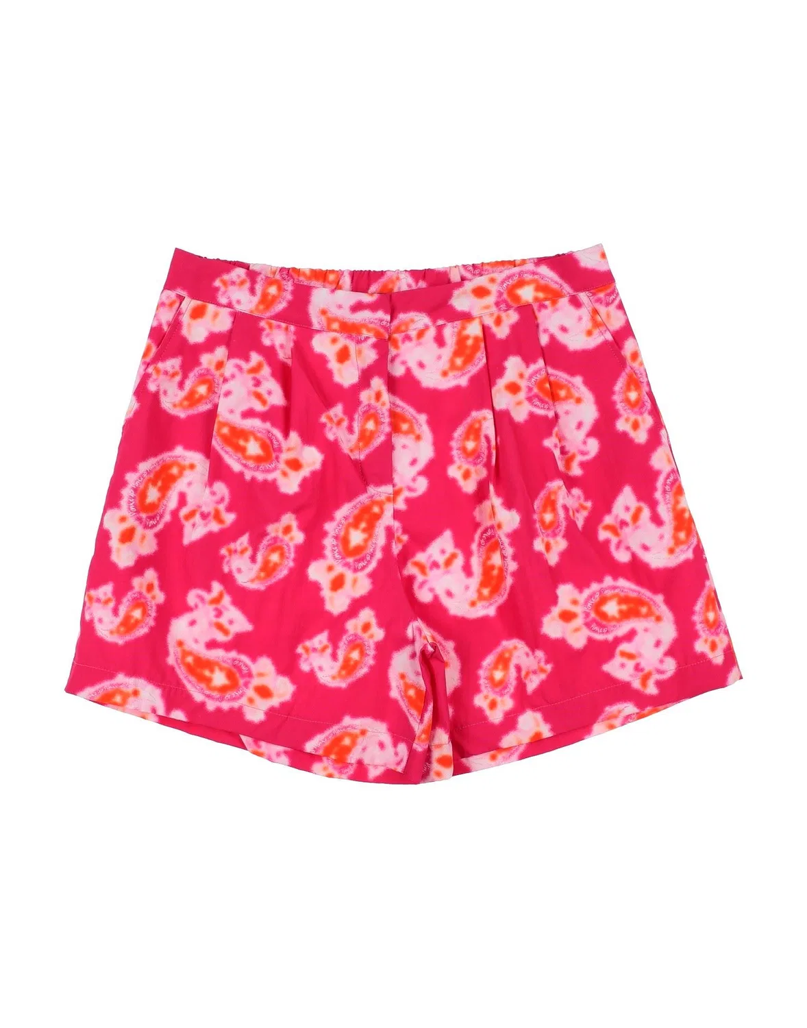 Детские шорты для девочек с принтом Paisley Print Pinko Up, фуксия