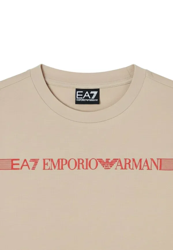 Спортивный костюм J, цвет m1019, комплект - шорты Ea7 Emporio Armani, бежевый — фото 3