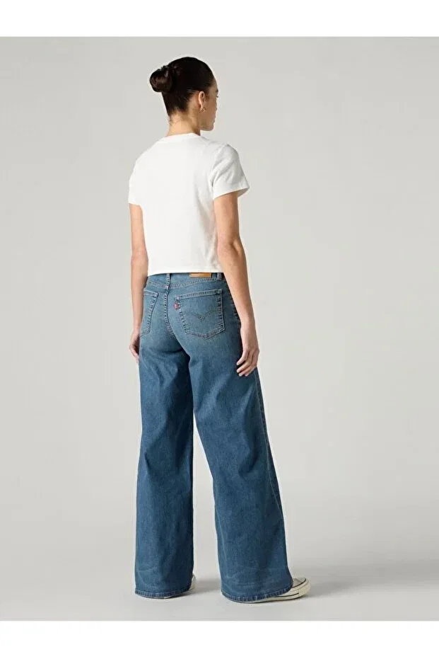 Женские джинсы с широкой штаниной Levi'S, Indigo — фото 4