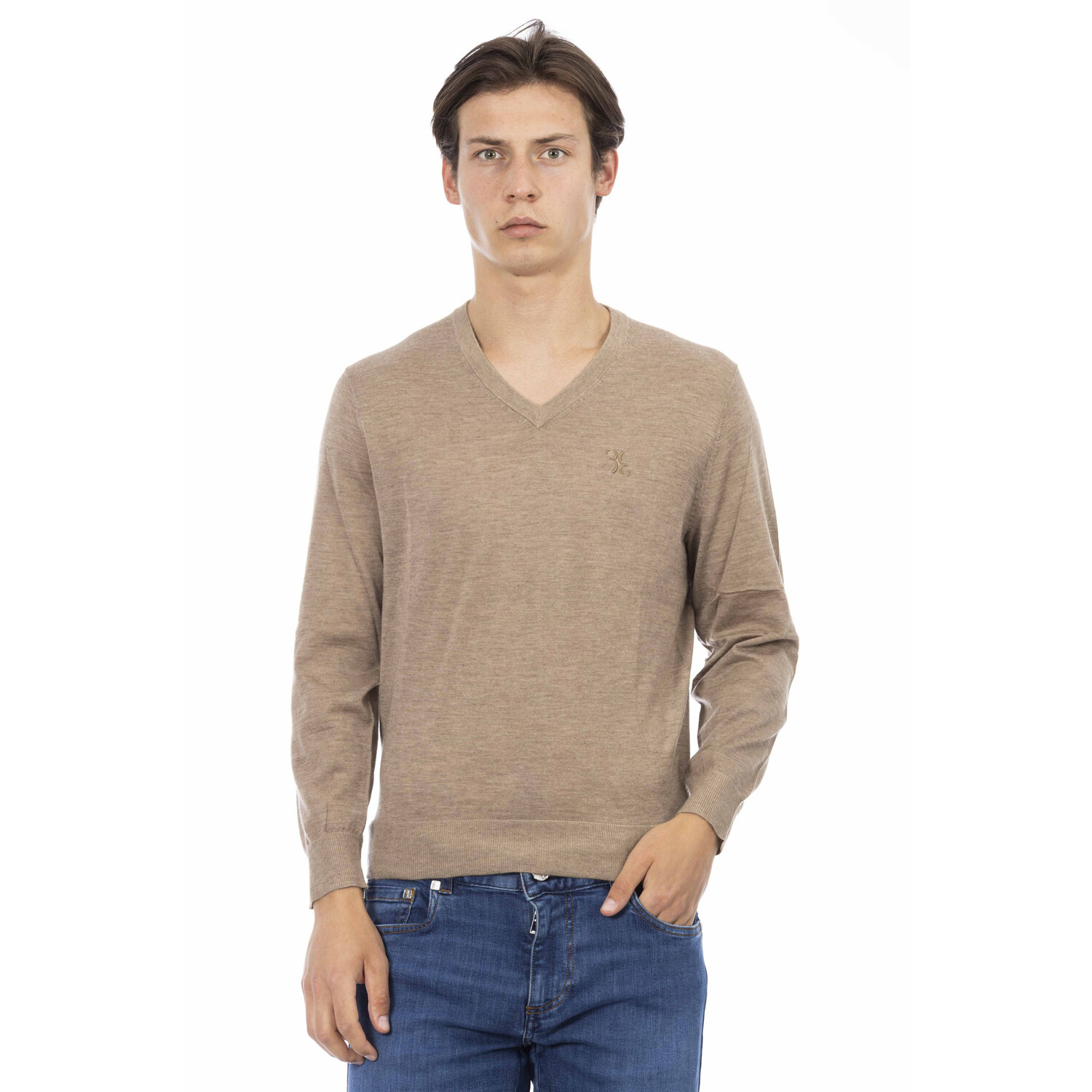 

Пуловер Billionaire V Neck Sweater, бежевый