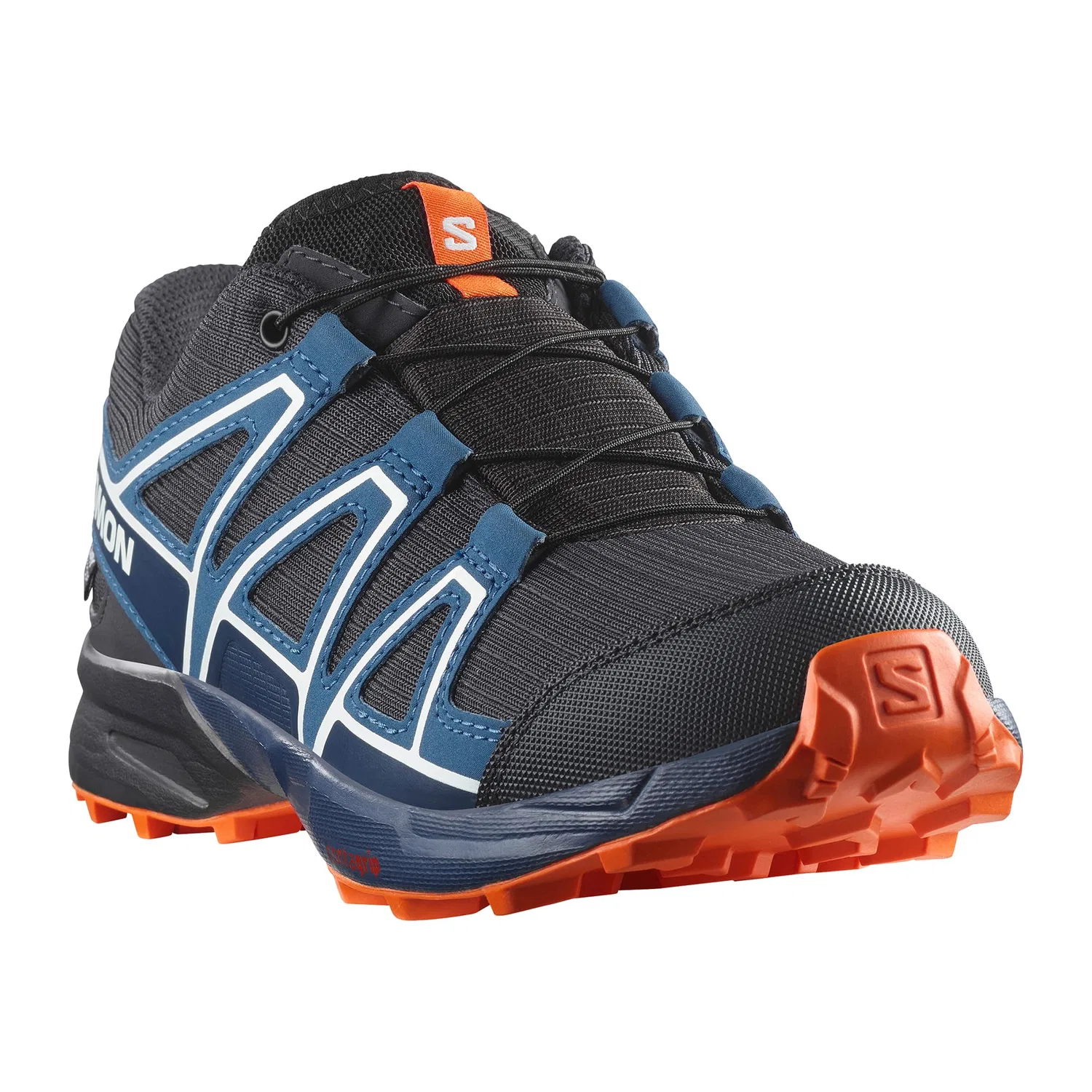 Детские трейловые кроссовки для мальчиков с водонепроницаемостью Speedcross Waterproof Salomon, Blue — фото 4