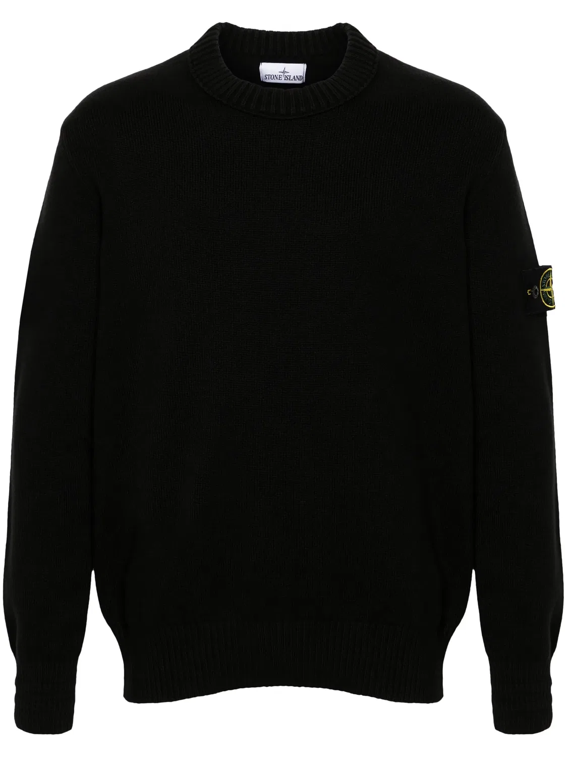 Свитер с эмблемой компаса Stone Island, черный