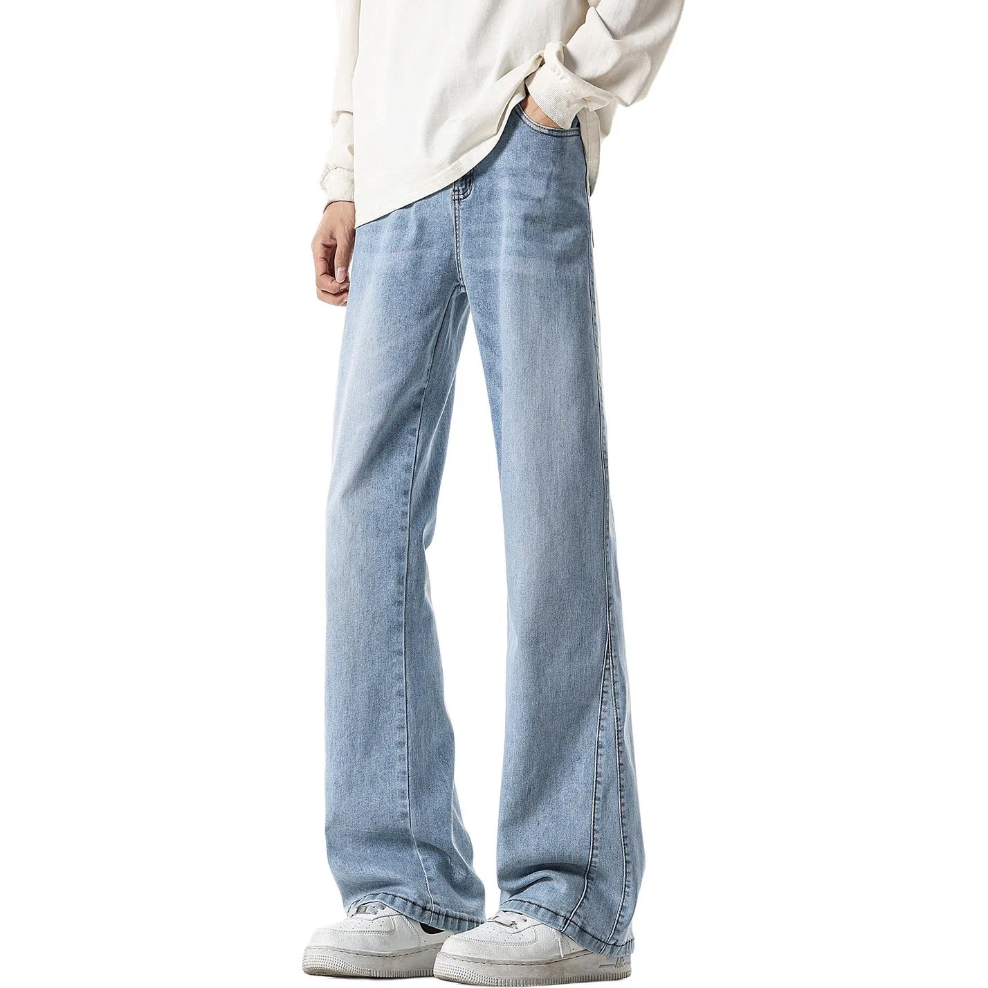 Детские джинсы-клеш Unisex Moderate Flared Pants Jeep, White — фото 3