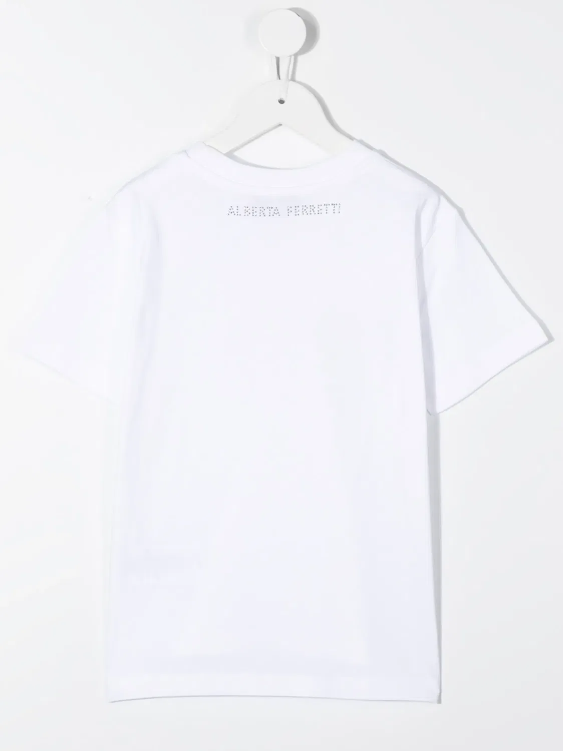 Футболка с логотипом и стразами Alberta Ferretti, белый — фото 2