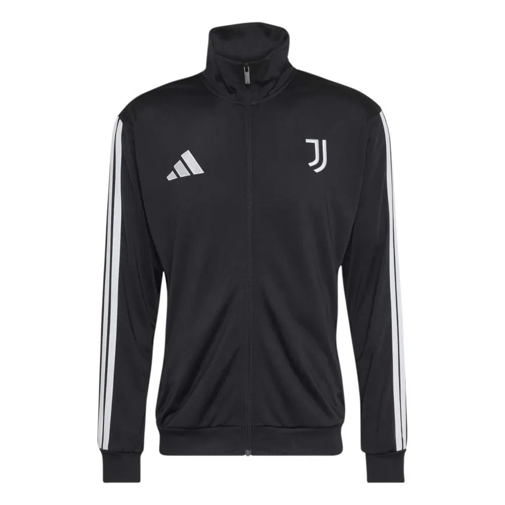 Мужской свитшот с полной застежкой-молнией Adidas Juventus Turin DNA, Black — фото 3