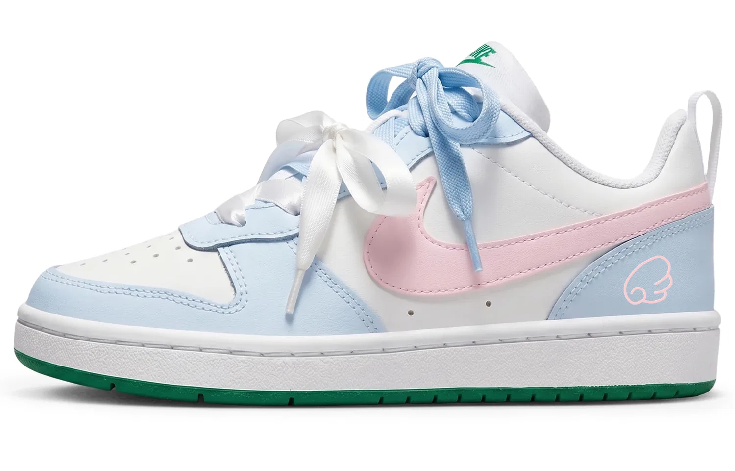 Кроссовки скейтбординговые Court Borough Kids, Nike, Light Blue — фото 3