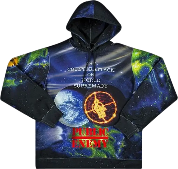 Толстовка Supreme x Undercover x Public Enemy Hooded Sweatshirt 'Multi', разноцветный — фото 2
