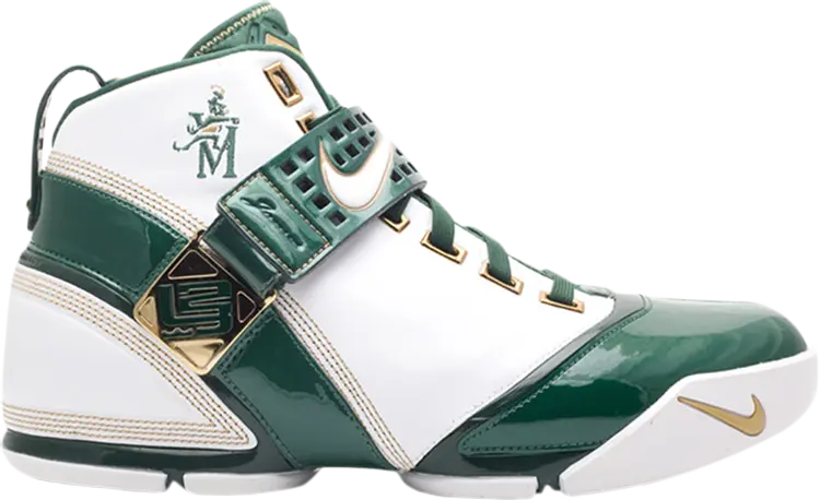 

Кроссовки Nike Zoom LeBron 5, бело-зеленый