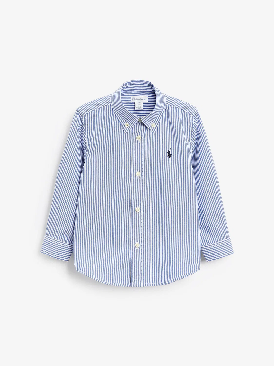 Рубашка оксфорд, поло Polo Ralph Lauren, синий/белый