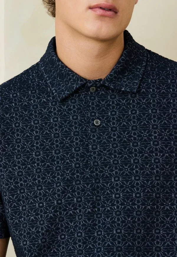 Поло из полиэстера Polo shirt Next, Navy Blue, темно-синий — фото 2