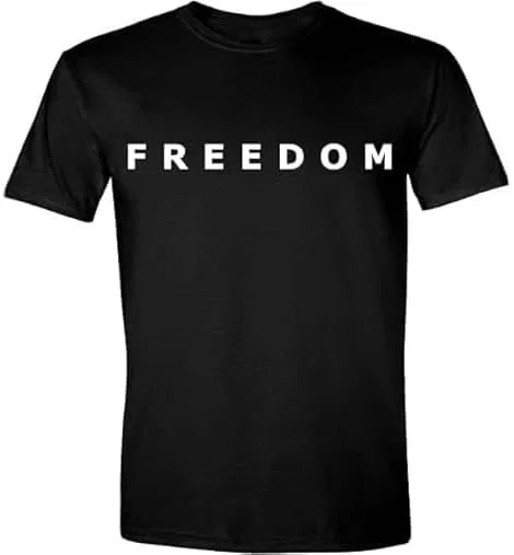 Футболка с принтом Freedom Unisex Adult, Black
