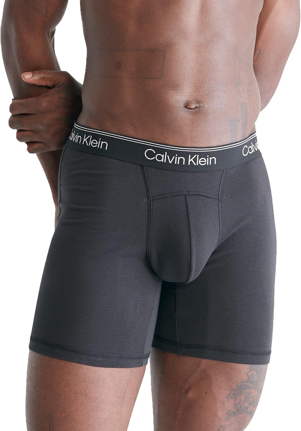

Комплект из двух трусов-боксеров Calvin Klein Men Athletic Active - эксклюзивно на Amazon, Black, Grey Heather