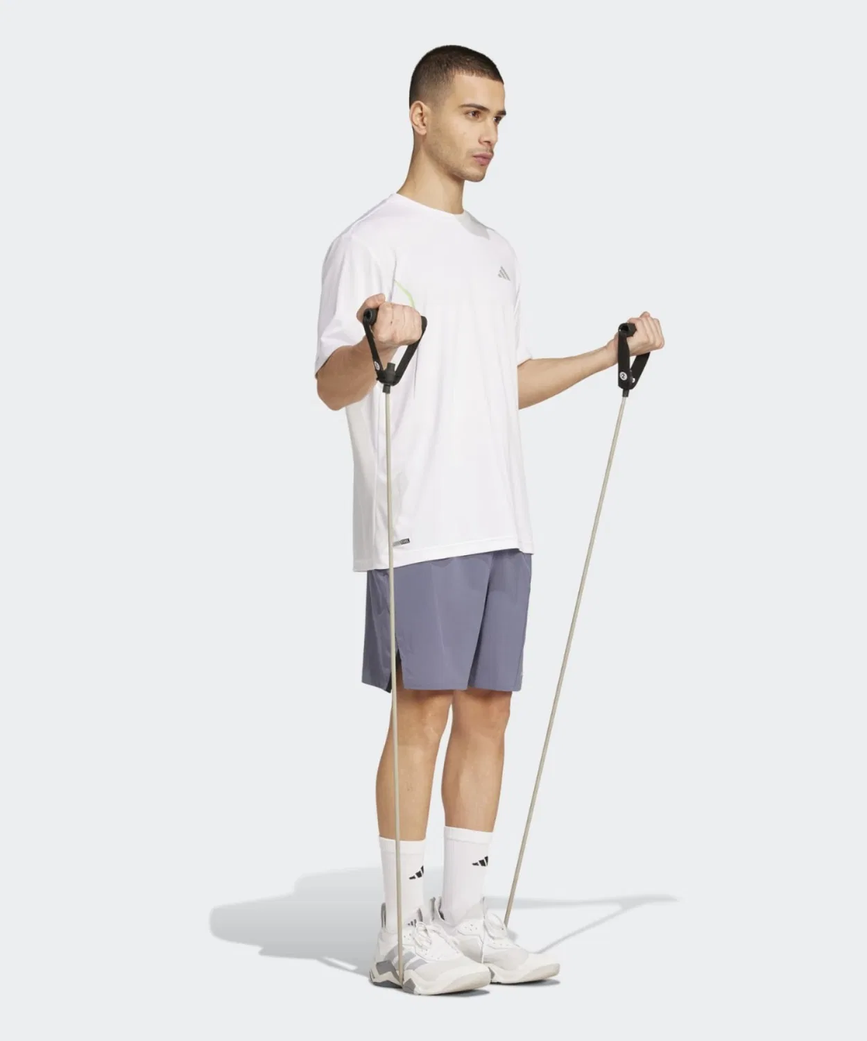 Мужская футболка с коротким рукавом Climacool Adidas, Белый — фото 3