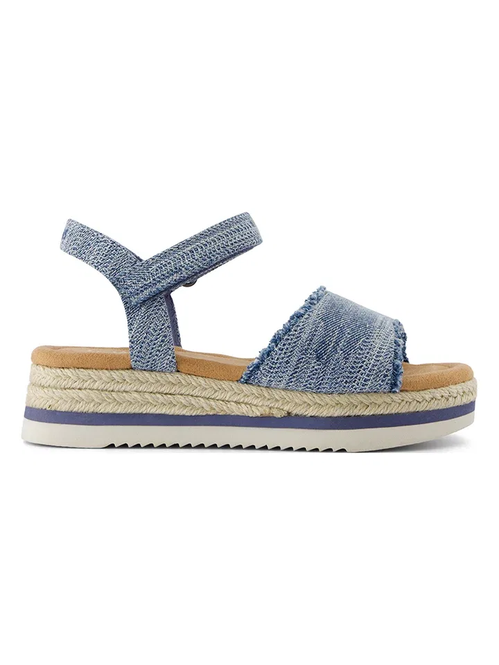 Сандалии на каблуке Toms, синий — фото 2