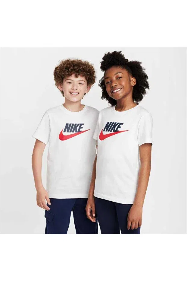 Детская футболка с принтом K Nsw Tee Futura Hbr Nike, White