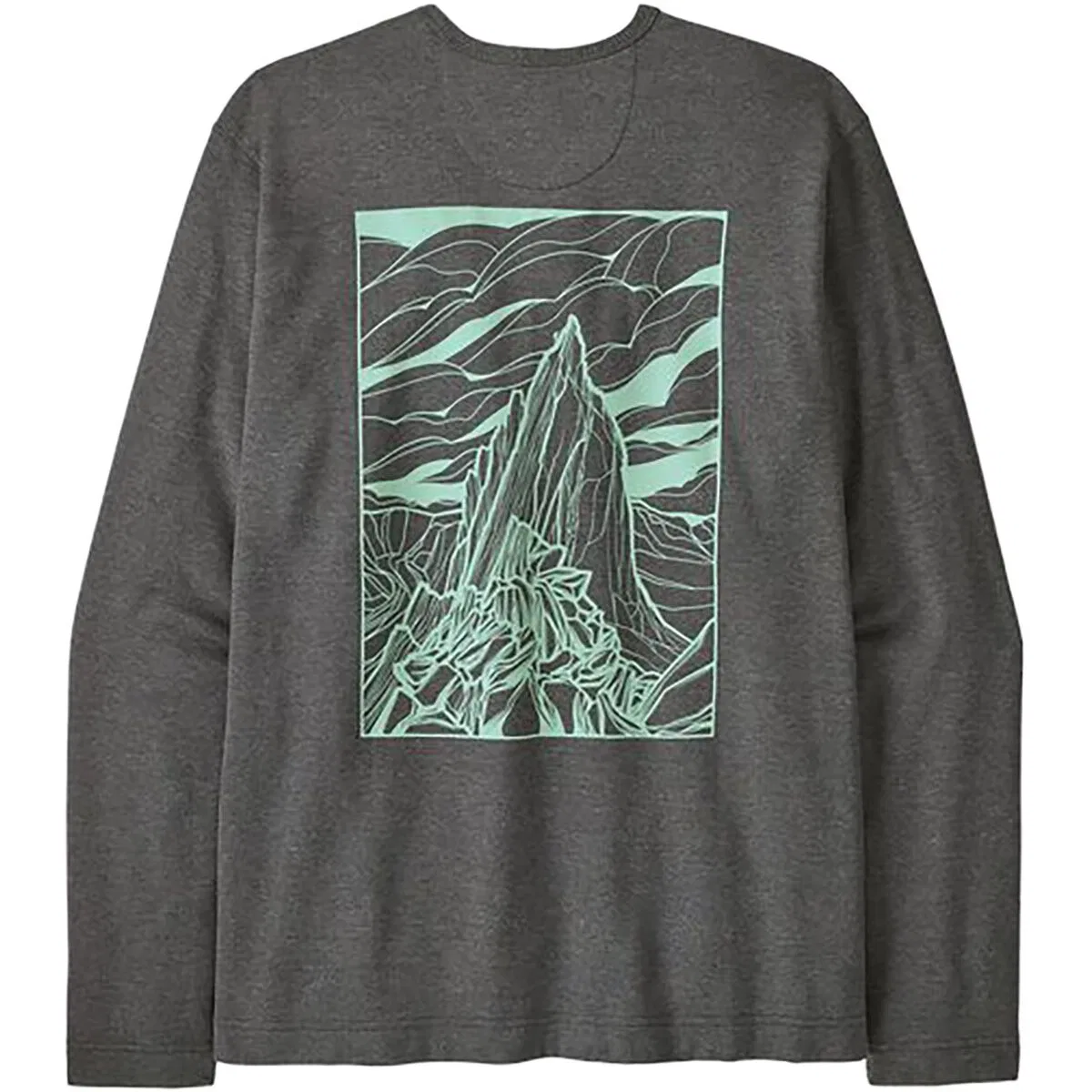 Мужской свитшот с принтом Lightweight Cloud Crag Wildrise Crew Patagonia, Ink Black