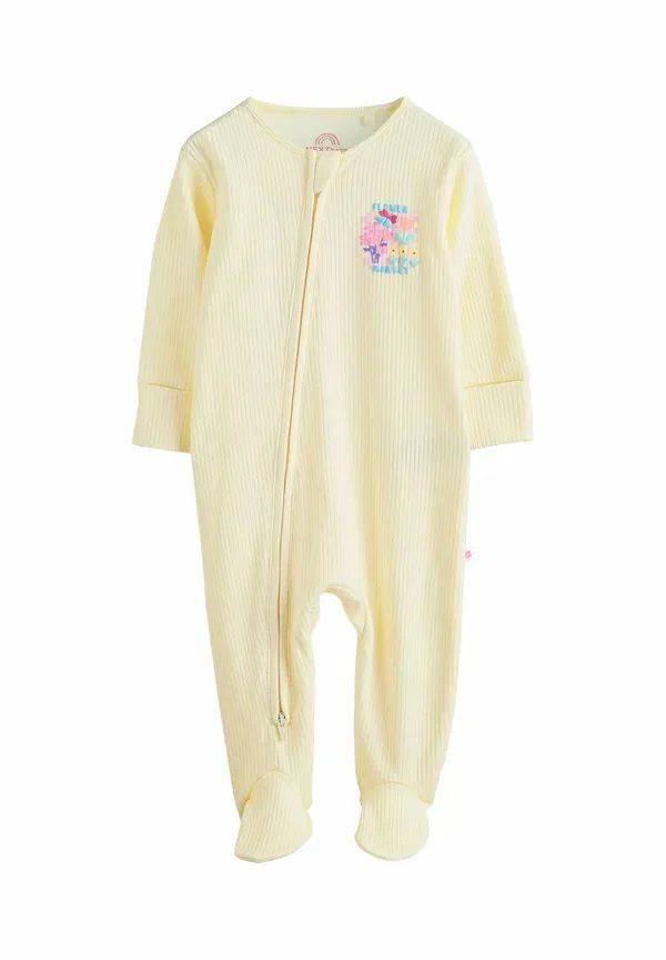 Боди с цветочным принтом sleep suit Next yellow, желтый — фото 2