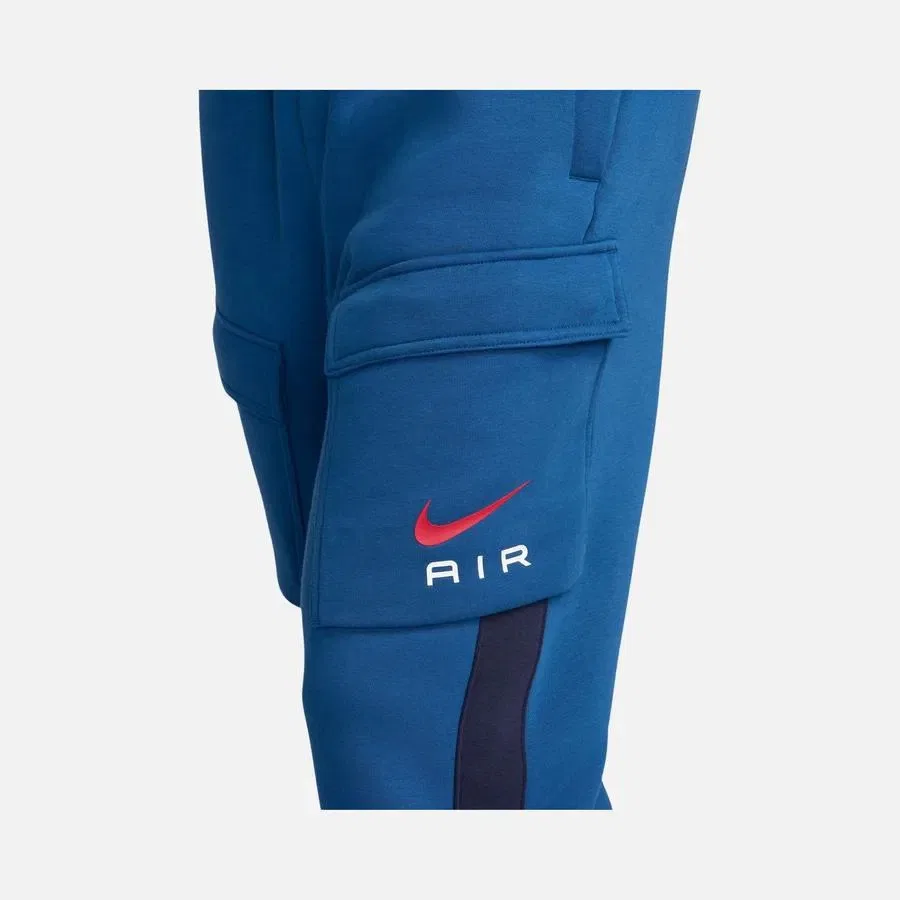 Спортивные штаны с зауженным кроем и эластичным поясом Nike Sportswear Swoosh Air Fleece Cargo, Синий — фото 3