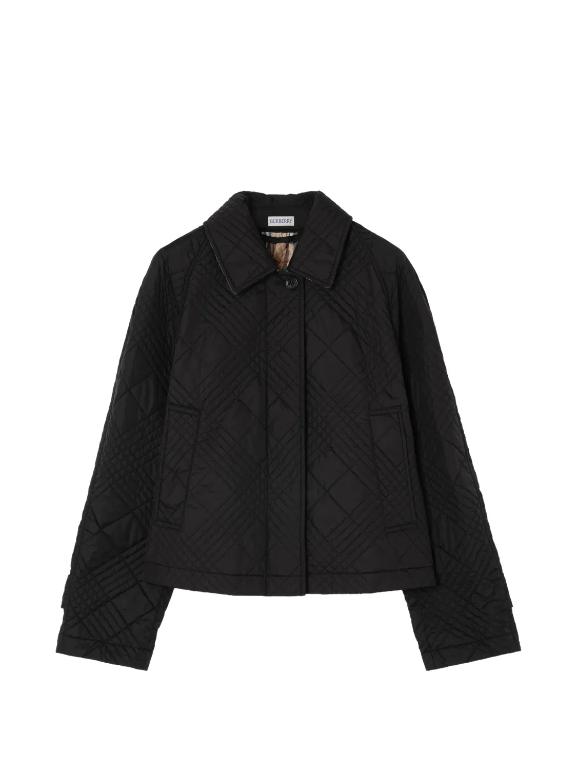 Стеганая куртка Tiffield Burberry, черный