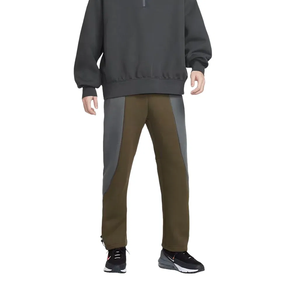 Мужские брюки Tech Color Block Open Hem Fleece Pants 'Dark Hazel Iron Grey Black' Nike, Dark Hazel/Iron Grey/Black — фото 3