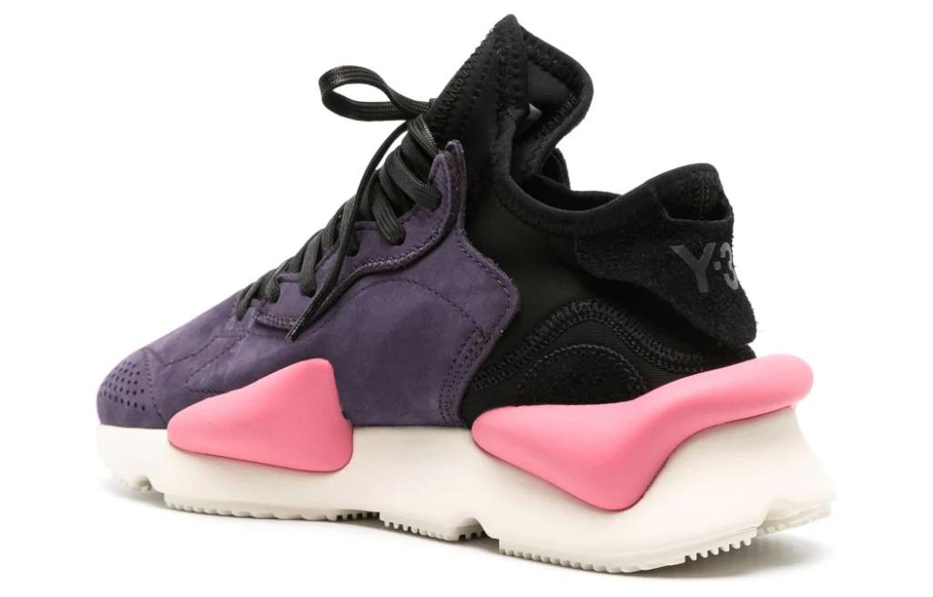 Adidas Y 3 Kaiwa Благородный фиолетовый черный кремовый Y-3, черный фиолетовый — фото 4