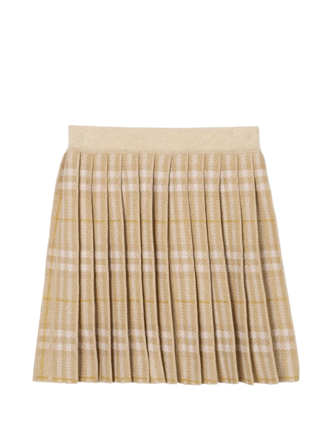Юбка миди Burberry Kids, нейтральные цвета