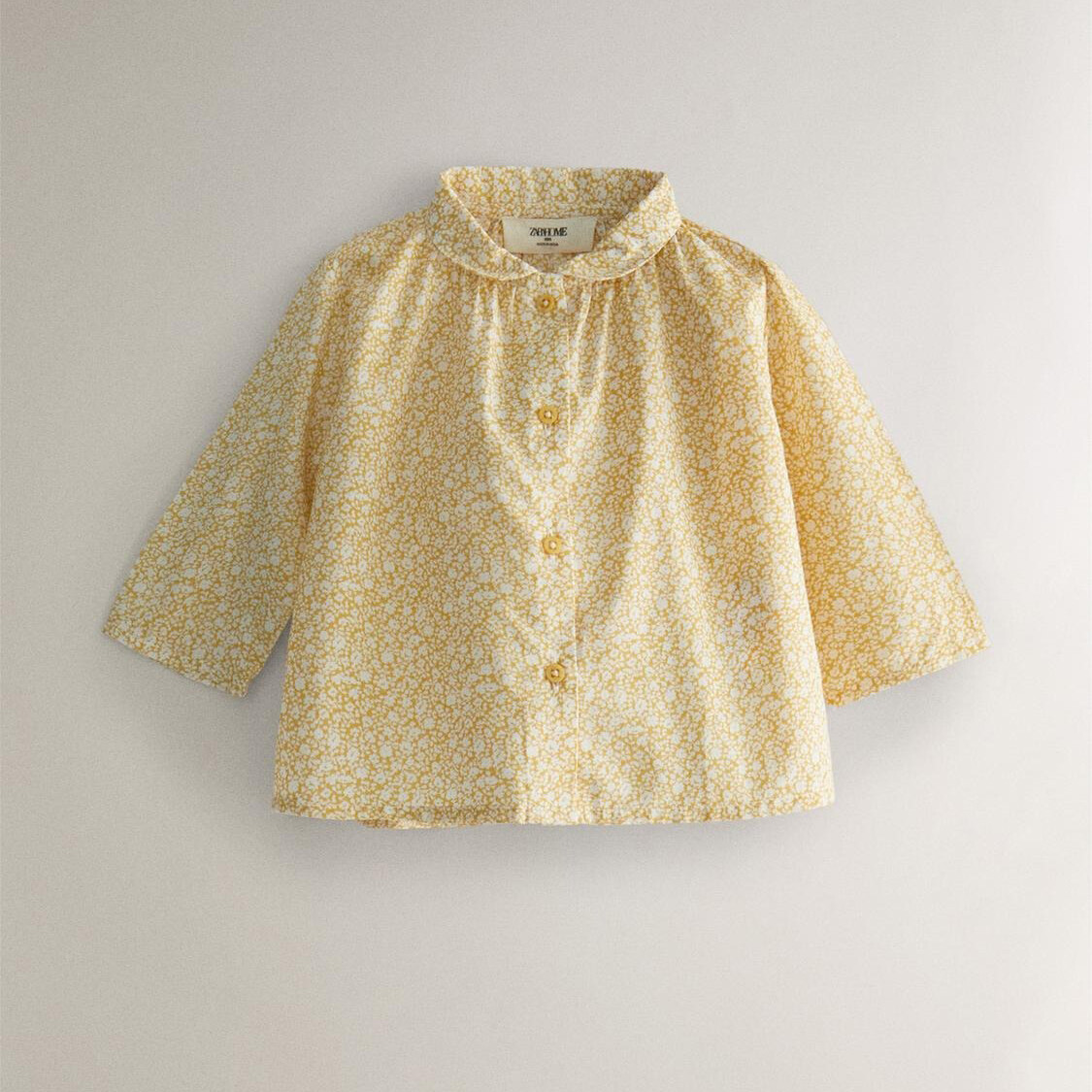 

Детская рубашка Zara Home Floral, желтый/белый