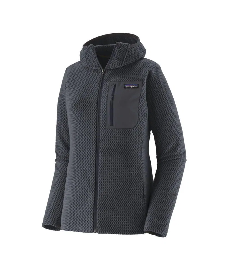 Женское флисовое худи с полной застежкой-молнией R1 Air Patagonia, Smolder Blue