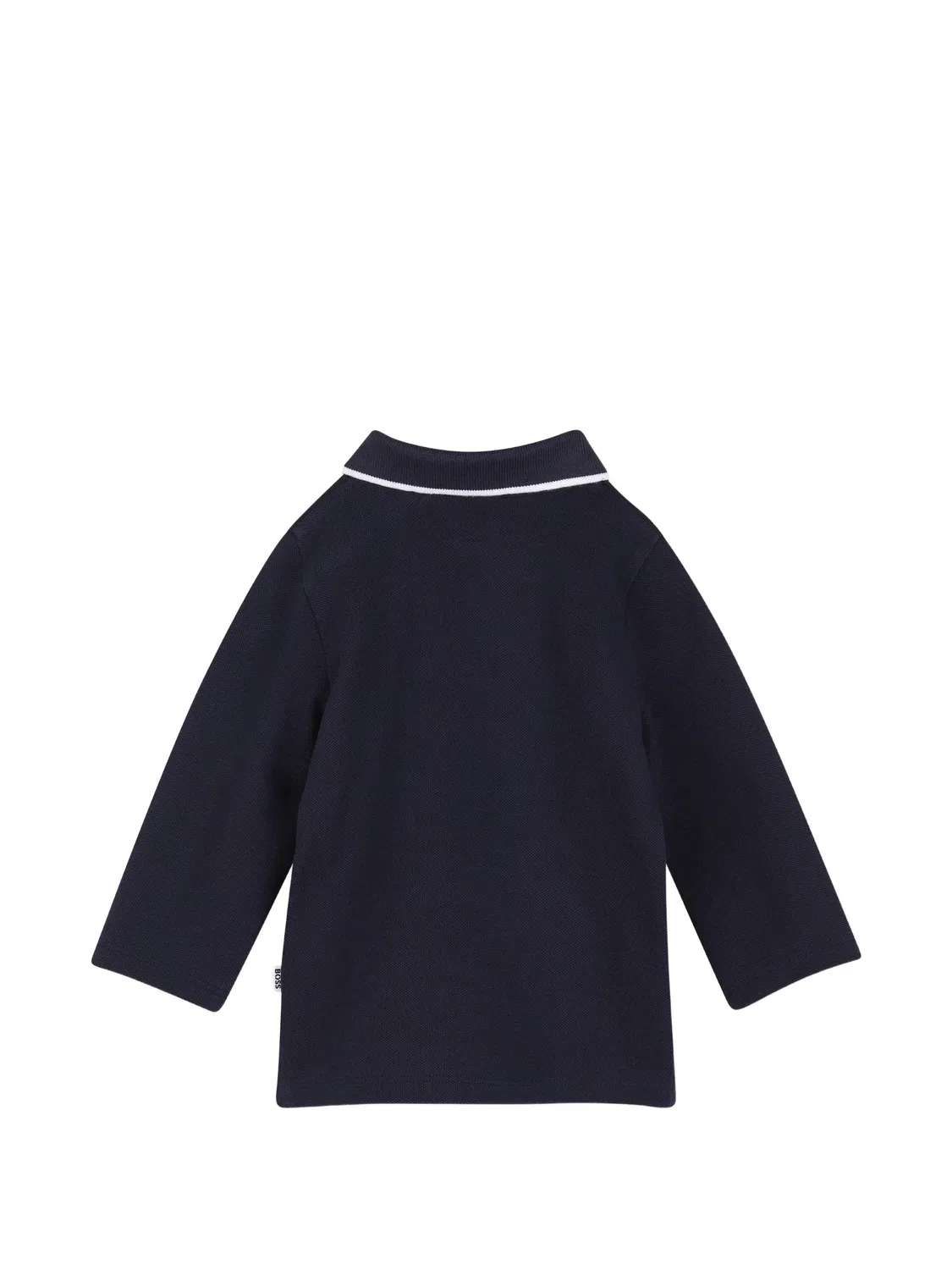 Рубашка поло с длинными рукавами и логотипом Boss Kidswear, синий — фото 2