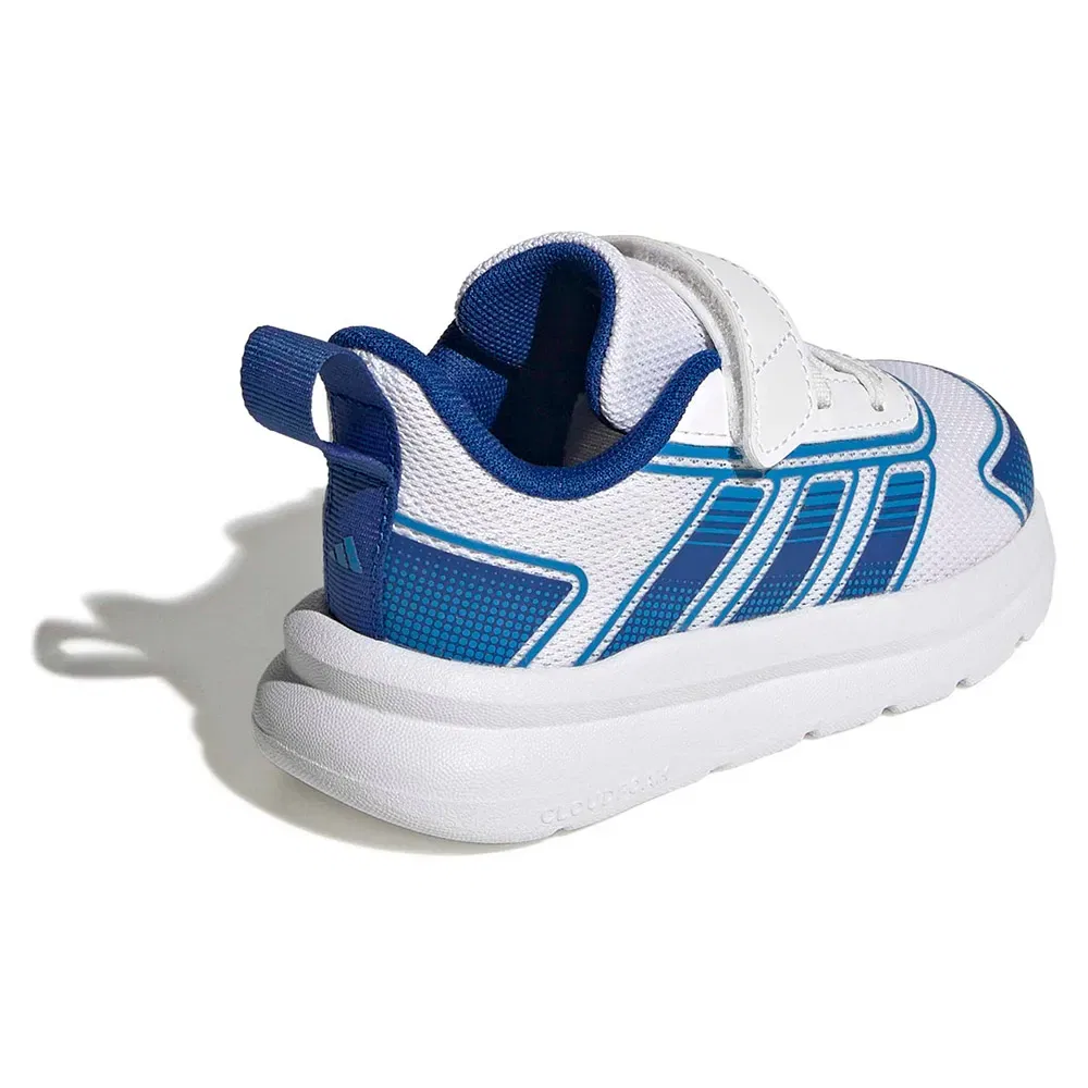 Детские кроссовки для девочек с липучками Tensaur Run 4.0 Adidas, White — фото 4