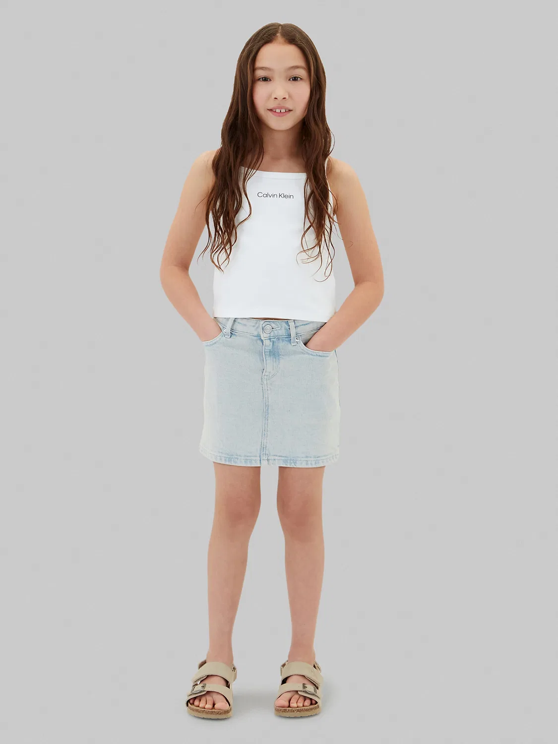 Топ Calvin Klein Jeans Punto Milano белого цвета — фото 3