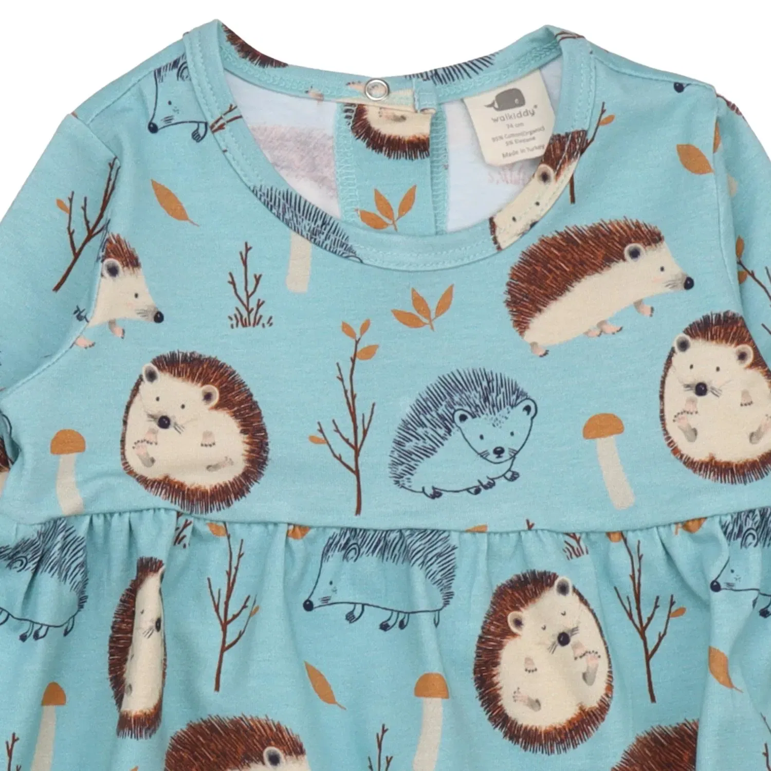 Платье с принтом Tiny Hedgehogs-Dress Walkiddy, разноцветный — фото 3