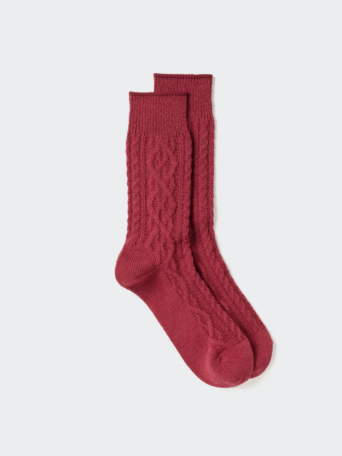 Носки Uniqlo Heattech, для повседневной носки, красный