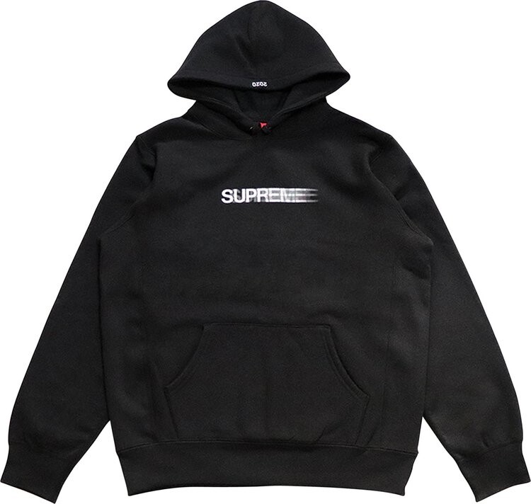 

Толстовка Supreme Motion Logo Hooded Sweatshirt 'Black', черный