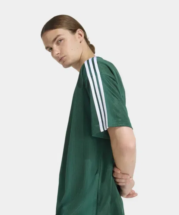 Футболка с жаккардовым узором, Adidas, зеленый — фото 4
