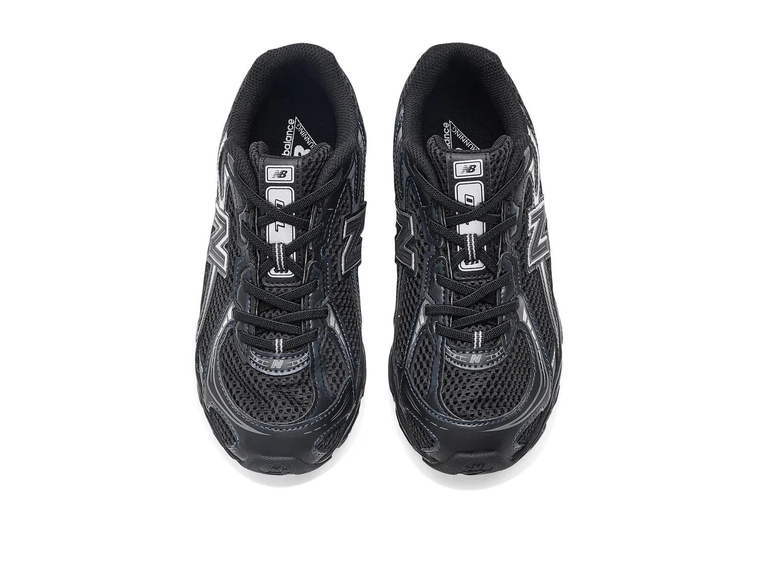 Кроссовки 740 Bungee Lace (для маленьких детей) New Balance Kids, Black/Silver Metallic — фото 3