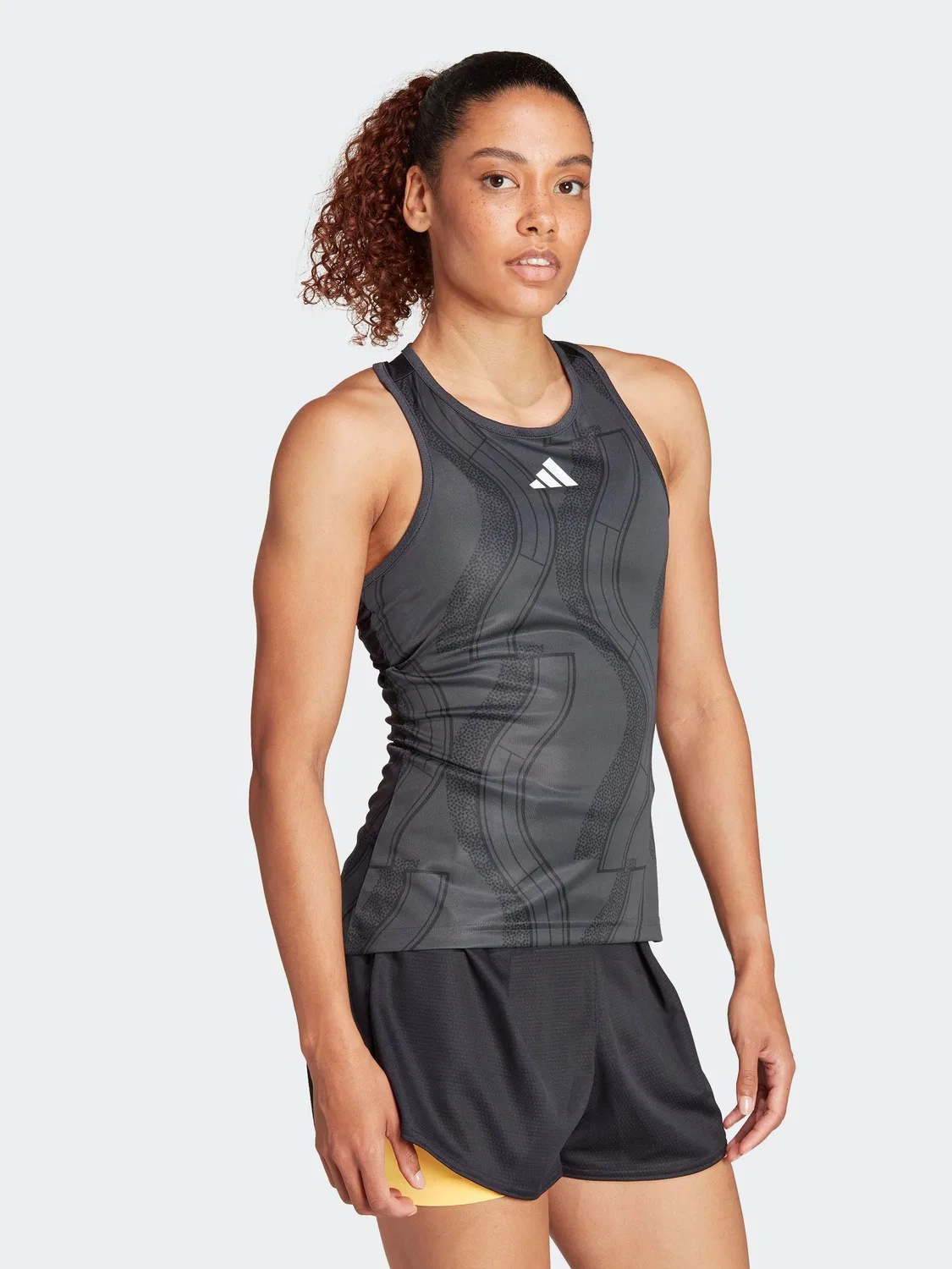 Топ теннисный adidas Black Tennis Club, черный — фото 3