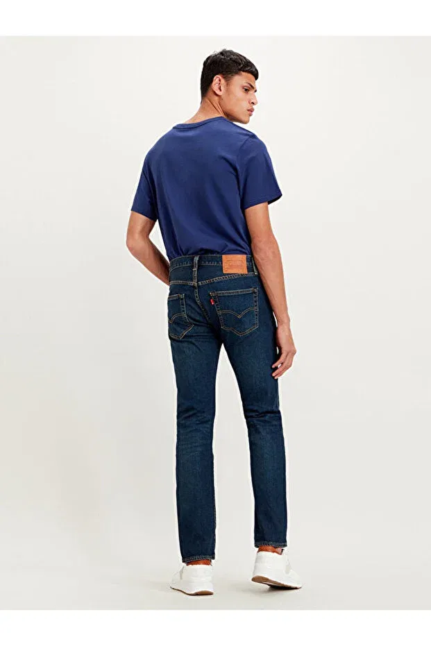 Мужские джинсы с обычной посадкой 501 Original Men's Jean Pants - Block Crusher Levi'S, Dark Indigo - Worn In — фото 4