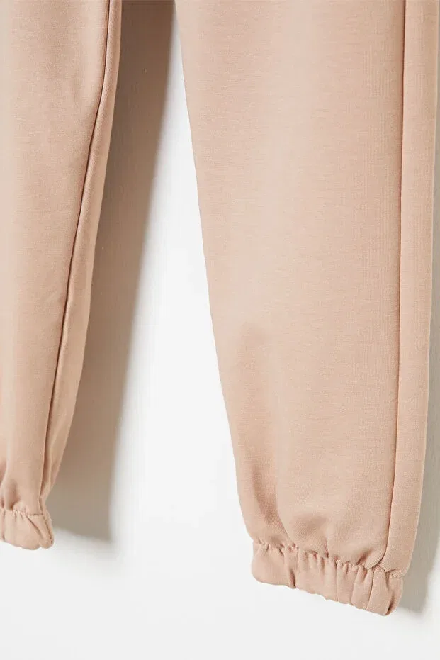 Детские спортивные штаны для девочек хлопковые Cansın Mini, Nude Color — фото 3