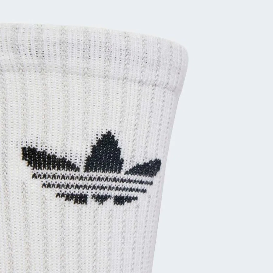Носки спортивные с отражающими полосами, модель Reflective Crew, adidas, Бело-серебристый — фото 3