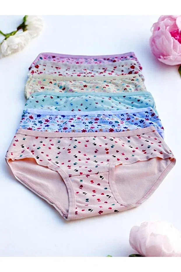 Детский комплект трусов для девочек с принтом 6 pack Kossiga, Mixed Color — фото 3