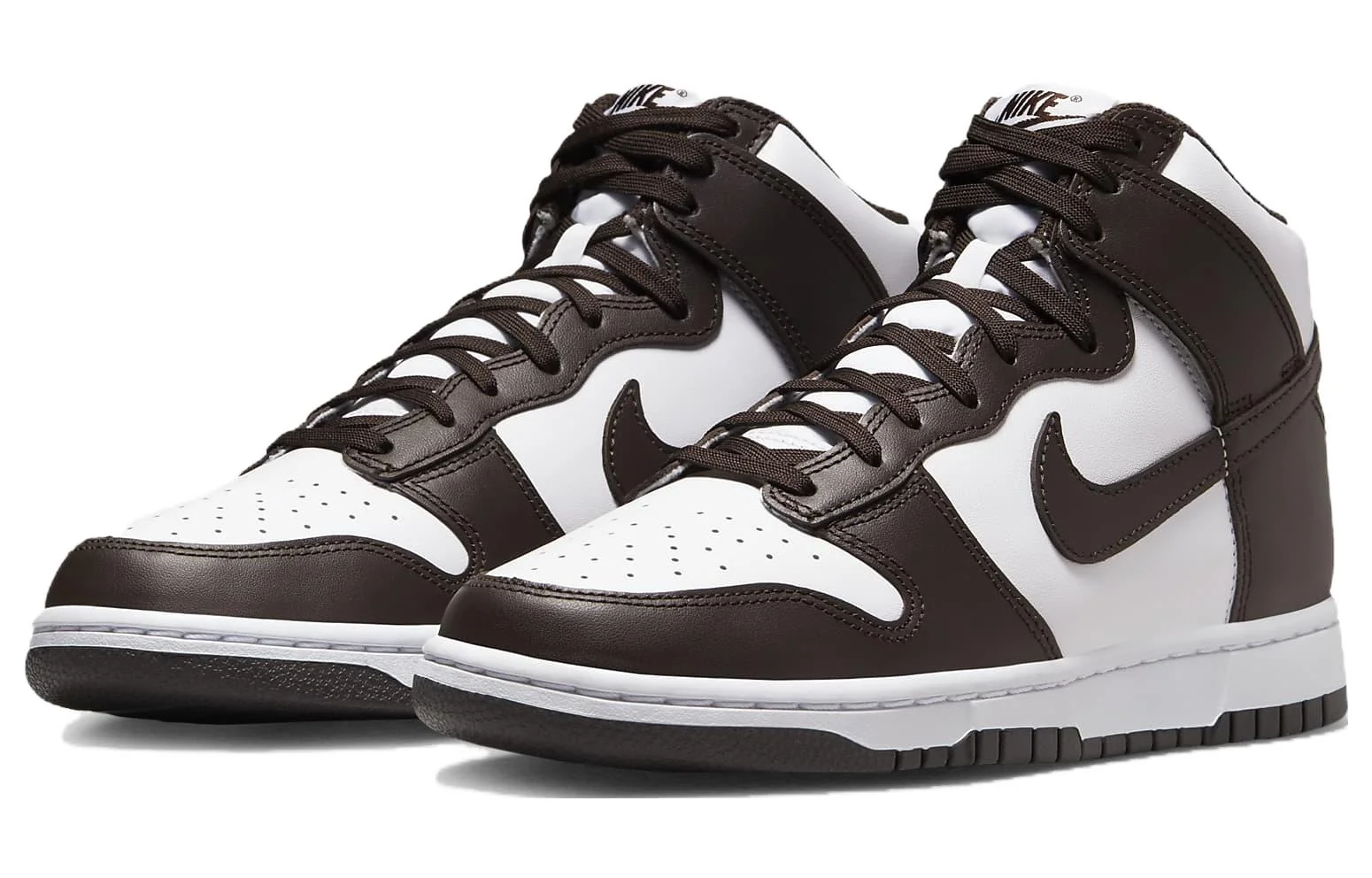 Кроссовки Nike Dunk High Palomino, белый/темно-коричневый — фото 3