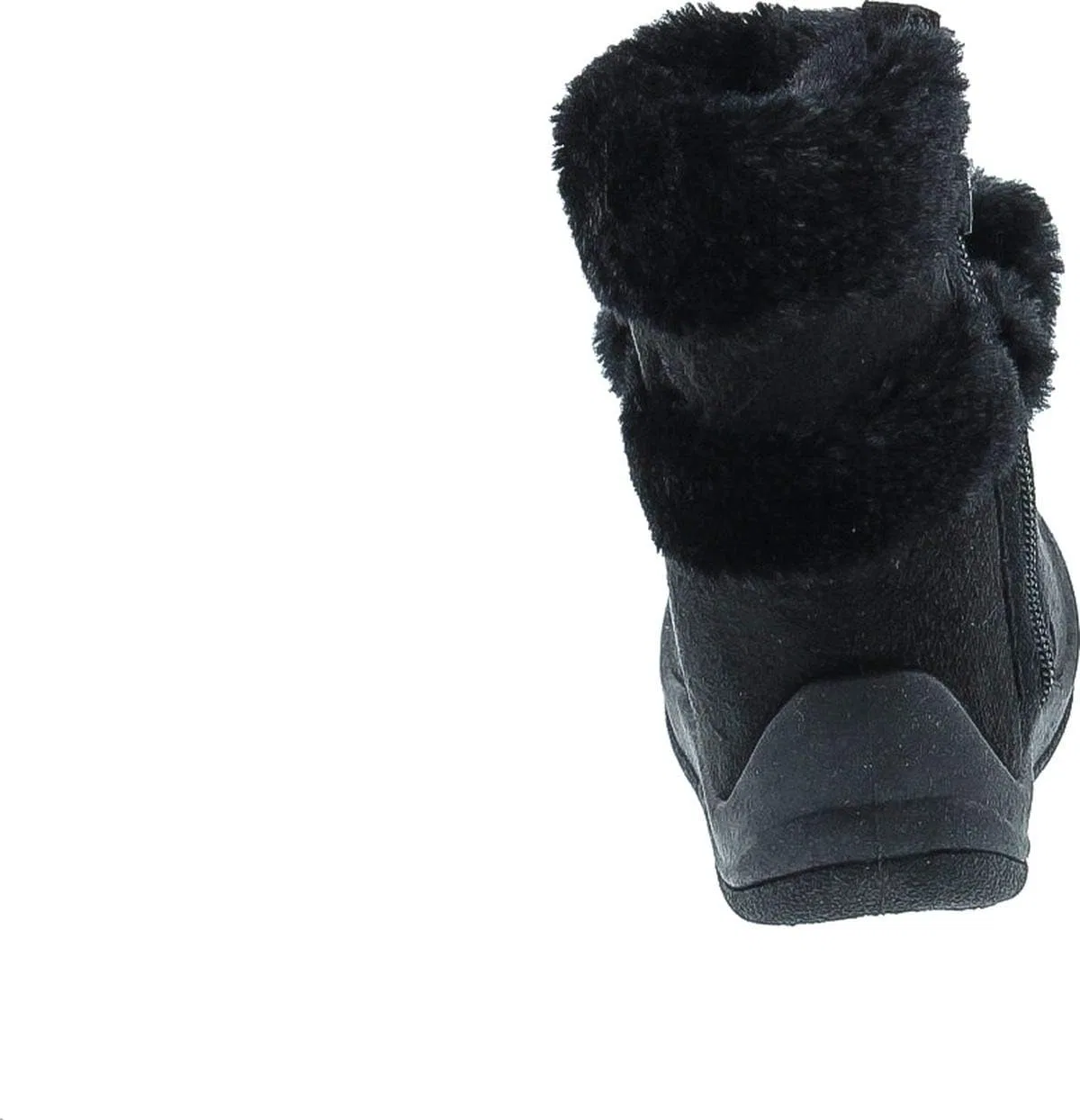 Детские ботинки для девочек с блестками и помпонами Zello Butterfly Max Footwear, Black — фото 4