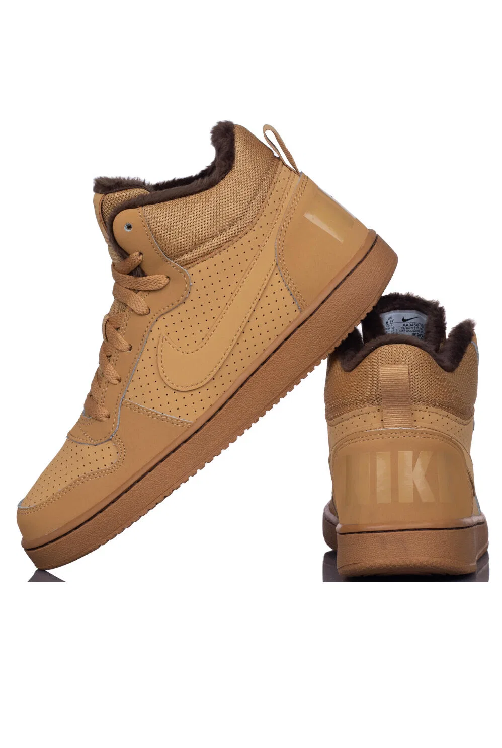 Детские зимние кроссовки с высоким берцем Nike Court Borough Mid Winter GS, Braun