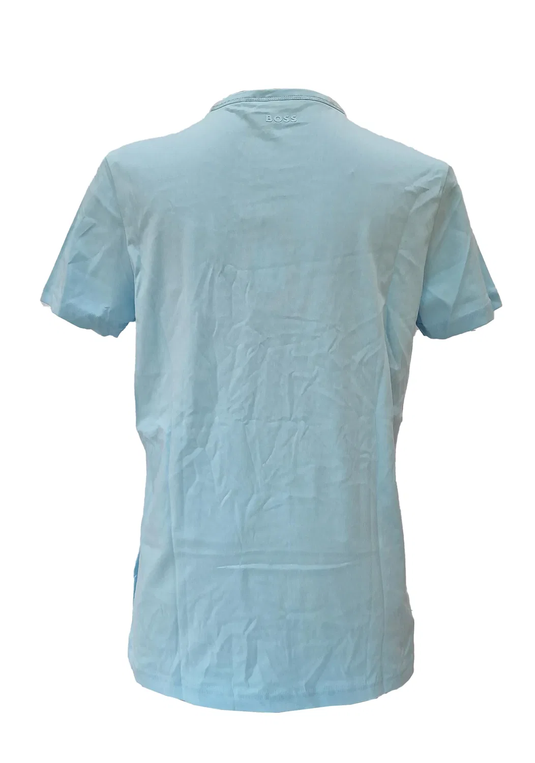 Мужская футболка с коротким рукавом и крупным логотипом Teebo BOSS, Pastel Blue — фото 3