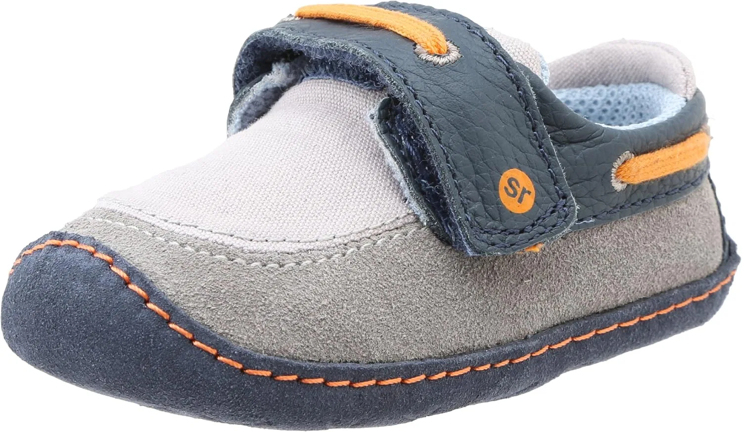 Детские кроссовки для мальчиков Crawl Mariner Monty Stride Rite, Grey/Navy/Orange