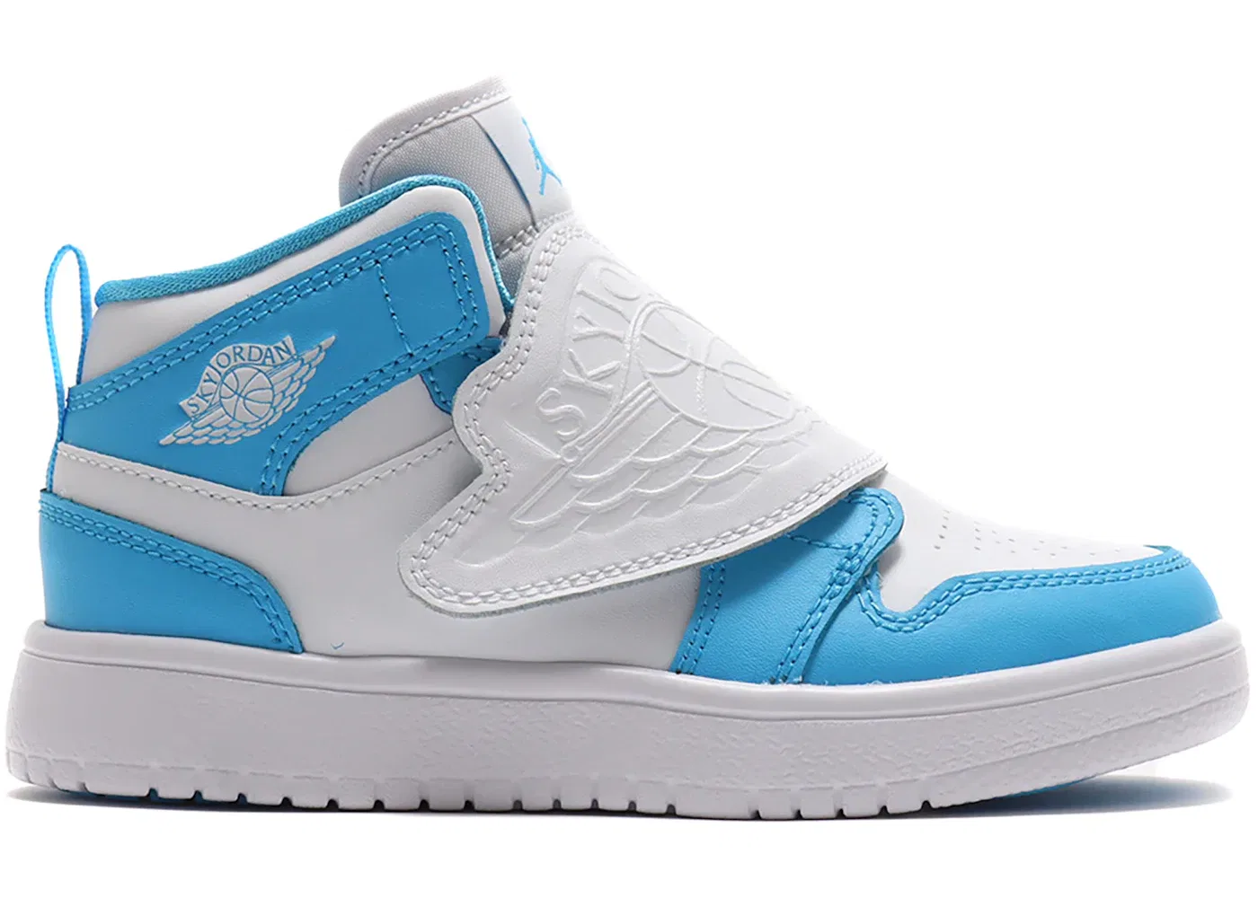 Детские кроссовки Lifestyle Sky Jordan 1 (PS) Jordan, White/White-Dark Powder Blue