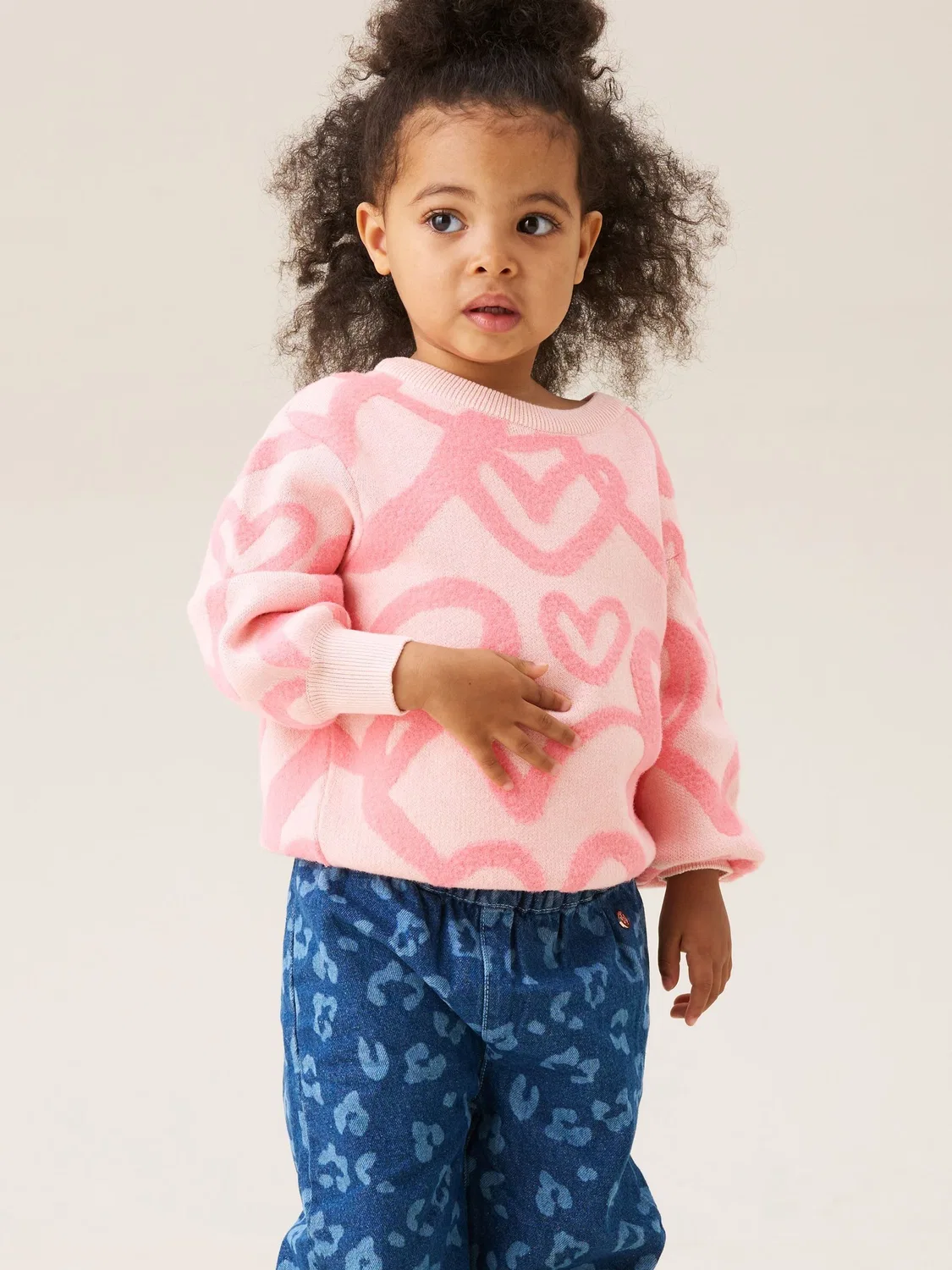 Джемпер с сердцем, Harlow Mini Angel & Rocket, розовый