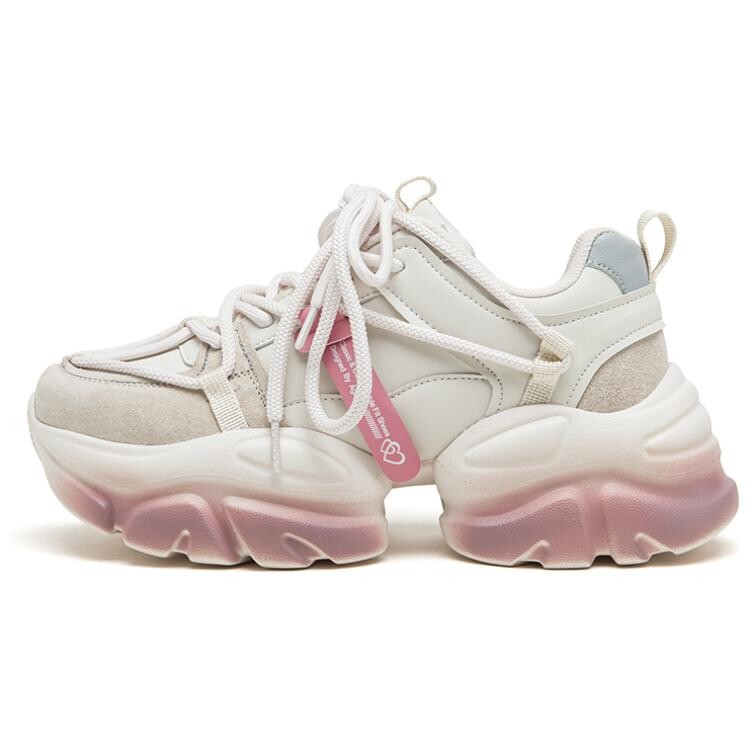 

Кроссовки AGSDON Chunky Sneakers Women's Low-top, бежевый/синий