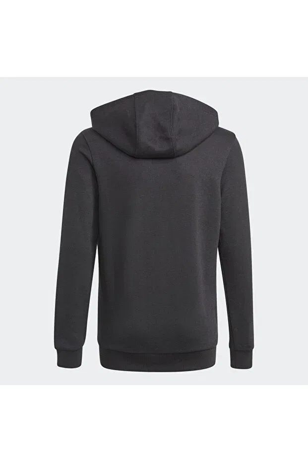 Детское худи для девочек с принтом Essentials Adidas, Black — фото 2